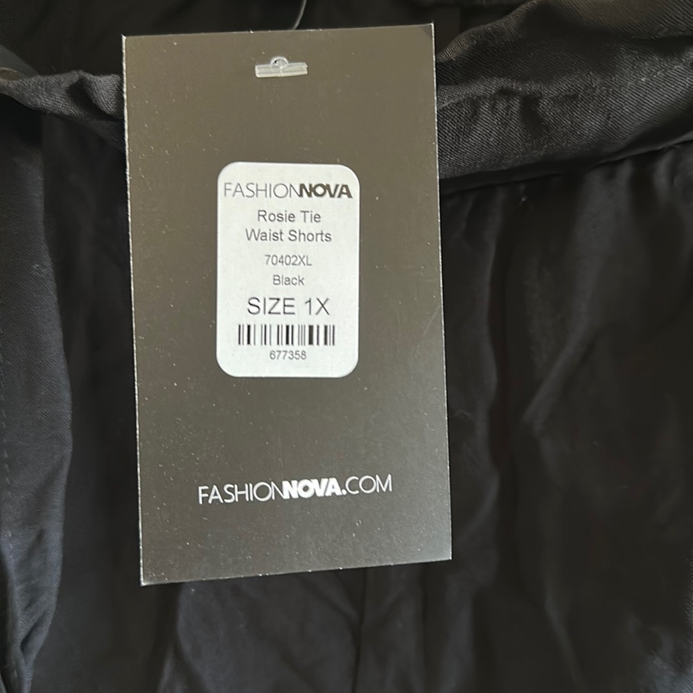 Black Rosie Tie Waist Shorts Fashion Nova